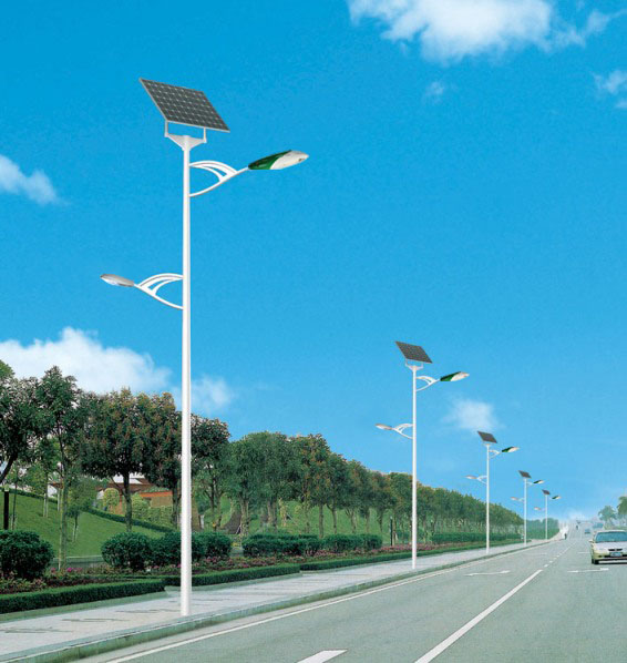 Doppel-LED-Lampe Solar-Straßenlaterne