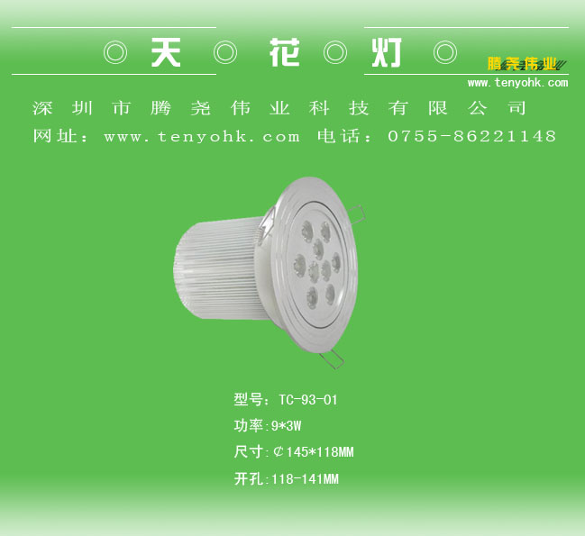 Tang Yao-Decke / Downlight (9 * 3W)