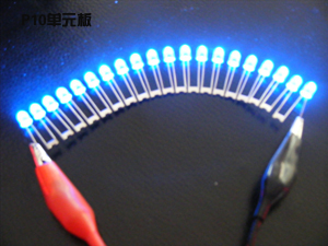 LED mit roten Beinen