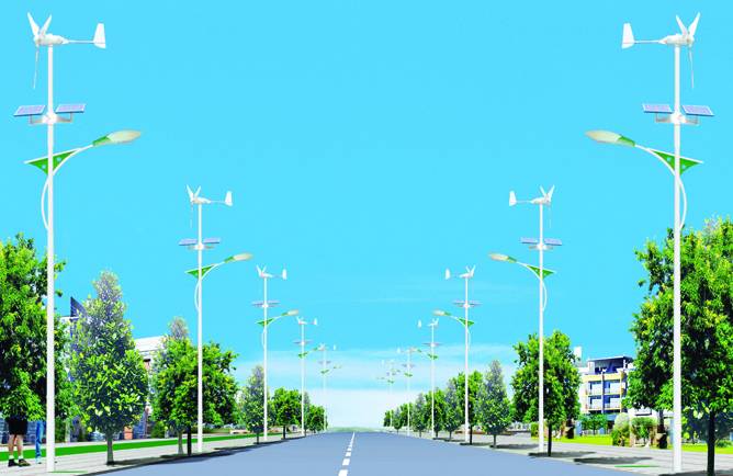 TYNFGHB-009 Sonnenwind Hybrid Straßenlaterne