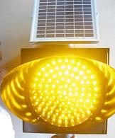Solar-LED gelb blinkend